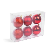Family Karácsonyfadísz szett - piros - 6 db / szett karácsonyfadísz