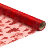 Family Karácsonyi asztalterítő futó - piros / piros - 180 x 28 cm - 3 féle