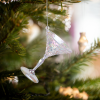 Family Karácsonyi dísz - irizáló, akril kehely - 65 x 92 mm