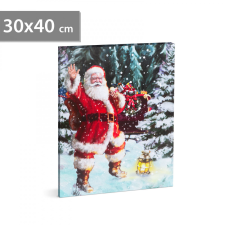 Family Karácsonyi LED-es hangulatkép - fali akasztóval, 2 x AA, 30 x 40 cm karácsonyi dekoráció