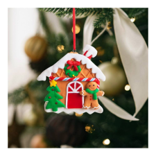 Family Karácsonyi mágneses dekoráció - 2 az 1-ben - mézeskalács házikó mézivel - 85 x 75 mm karácsonyfadísz