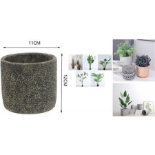  Family kaspó műa. sötét színű 11x12cm kerti tárolás