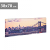 Family LED-es fali hangulatkép - "New York" - 2 x AA, 38 x 78 cm (58484)
