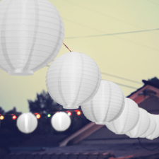 Family LED-es lampion - 1 LED - fehér - 2 x AAA kültéri világítás