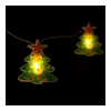 Family LED fényfüzér - karácsonyfa - 10 LED - 1,35 méter - melegfehér - 2 x AA