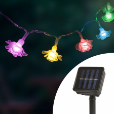 Family LED szolár fényfüzér - virág - 2,3 m - 20 LED - színes karácsonyfa izzósor