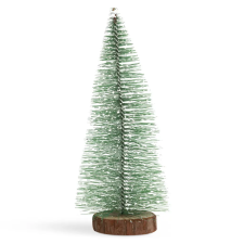 Family Mini dekor műfenyő - 30 cm - havas, zöld műfenyő