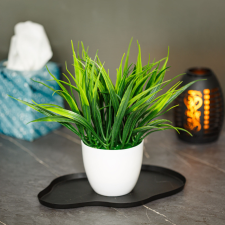 Family Műnövény dekoráció - műfű - zöld - 20 x 8 cm műfű