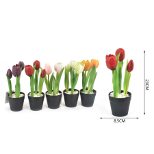  Family művirág cserepes tulipán 23x8,5cm 5f. kerti tárolás