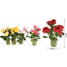  Family művirág rózsa 30x6,5cm 4f. kerti tárolás