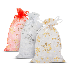 Family Organza ajándéktasak - 3 féle - 10 x 15 cm (58078A) ajándéktasak