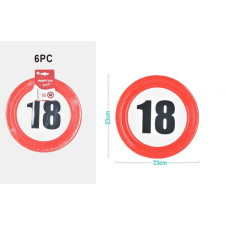  Family papírtányér "18" 23cm 6db-os party kellék