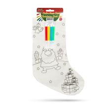 Family Színezhető mikulás zokni karácsonyi dekoráció