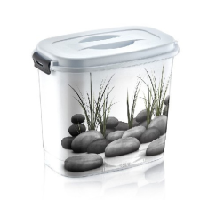  Family tároló doboz csatos tetővel 6,9 L 18X28,5X24CM, "KÖVES" papírárú, csomagoló és tárolóeszköz