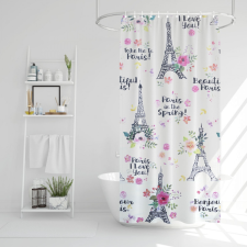 Family Zuhanyfüggöny - Eiffel-torony mintás - 180 x 180 cm (11528D) fürdőszoba kiegészítő
