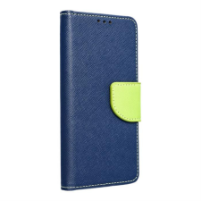 Fancy Book case IPHONE 15 sötétkék / lime tok tok és táska