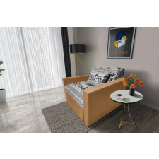  Fáni ágyneműtartós fotelágy okker szövet elefánt minta fantasztikus 80x190cm-es fekvőfelülettel ágy és ágykellék