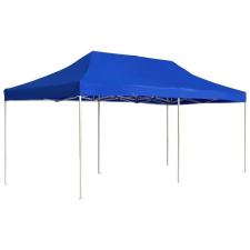 Fanni 3x6 méteres összecsukható kerti pavilon sátortetővel - kék kerti bútor