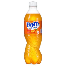 FANTA Üdítőital, szénsavas, 0,5 l, FANTA "Fanta Zero" üdítő, ásványviz, gyümölcslé