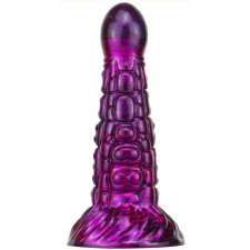  Fantasy Ninja – prémium dildó, 16 x 5,2 cm, lila-fekete műpénisz, dildó