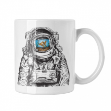  Fantázia Űrhajós - Fehér Bögre bögrék, csészék