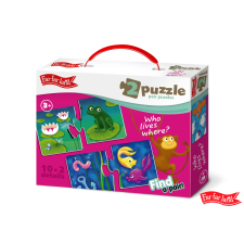 Far Far Land állatos puzzle házak kreatív és készségfejlesztő