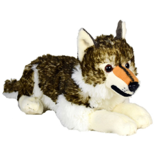  Farkas fekvő plüssfigura - 28 cm plüssfigura