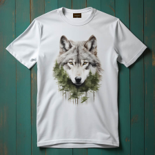  Farkas póló (Férfi)(Áttetsző) férfi póló