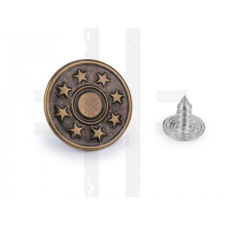  Farmer gomb 20 db/csomag - Sárgaréz dekorációs kellék