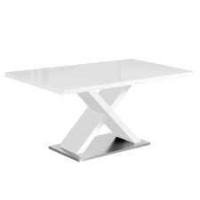  Farnel K76_160 Étkezőasztal #fehér fényes bútor