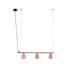 Faro Studio lineal fekete-pink függesztett lámpa (FAR-28282) E14 3 izzós IP20 világítás