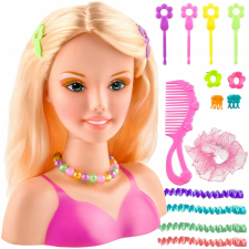 Fashion girl fésülhető babafej kiegészítőkkel szépségszalon