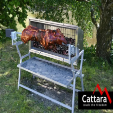  Faszén grill PIGLET elektromos nyárs rúddal 13049 grillsütő