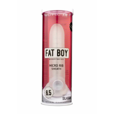  Fat Boy Micro Ribbed - Mikrobarázdált péniszköpeny (17cm) péniszköpeny