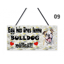  Fatábla 09 Bulldog 22x11cm - Falikép grafika, keretezett kép