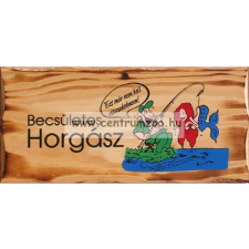  Fatábla Becsületes Horgász (Tref2-014) ajándéktárgy