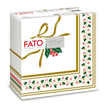 Fato Airlaid karácsonyi szalvéta 40x40cm Holly Gold 50 lapos papírárú, csomagoló és tárolóeszköz
