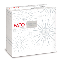Fato Airlaid karácsonyi szalvéta 40x40cm Incanto Silver 50 lapos papírárú, csomagoló és tárolóeszköz