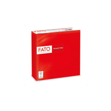 Fato Smart Table piros színű szalvéta, 33x33cm, 2 rétegű 50 lapos papírárú, csomagoló és tárolóeszköz