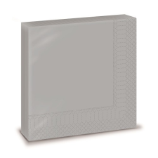 Fato Szalvéta, 33x33cm, ezüst színű 2 rétegű, 20 lap/csomag, 30 csomag/karton asztalterítő és szalvéta