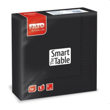 Fato Szalvéta, 33x33cm, fekete, 2 rétegű, 50 lap/csomag, 24 csomag/karton asztalterítő és szalvéta