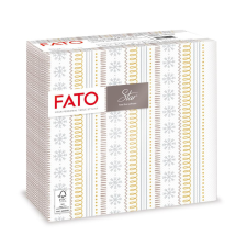  Fato Sztár karácsonyi szalvéta Ribbon Silver 2 rétegű 38x38cm 40 szál/csomag papírárú, csomagoló és tárolóeszköz