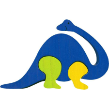 Fauna fa puzzle Brontosaurus kreatív és készségfejlesztő