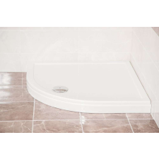 Favorit ULTRA SLIM zuhanytálca íves, Zuhanyszifonnal 80 x 80 cm kád, zuhanykabin