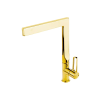  FDesin Zaffiro FD1-ZFR-4-55 konyhai csaptelep, 3/8'', L-típusú, magas kifolyó, forgatható, fényes, arany