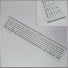 FDU Szellőzőrács 100x504mm Fehér festett bútor