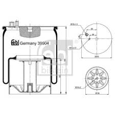 FEBI BILSTEIN Csapágyazás, stabilizátor FEBI BILSTEIN 39824 futómű