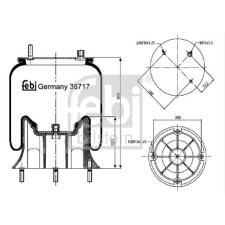 FEBI BILSTEIN Renault Premium légrugó kpl. autóalkatrész