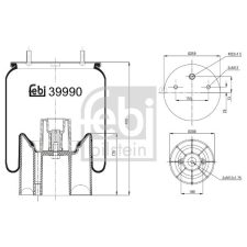 FEBI BILSTEIN rugótömb, légrugózás FEBI BILSTEIN 39990 autóalkatrész