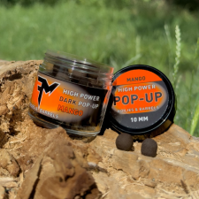 Feedermánia HIGH POWER DARK POP-UP BOILIES &amp; BARRELS 10 MM MANGO bojli, aroma